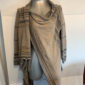 SALE!! Handmade Sleeved poncho shawl cardigan
